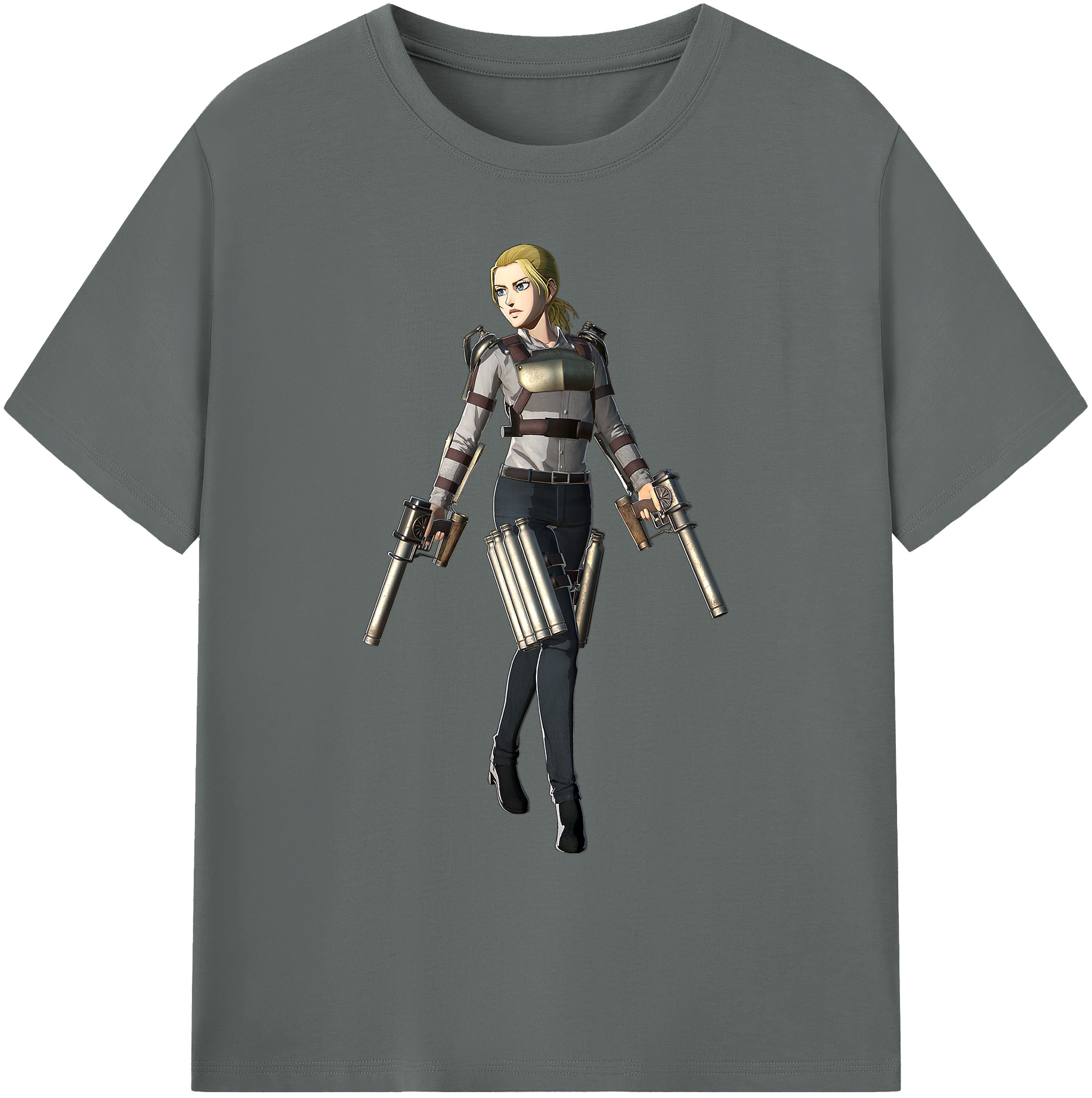 （画像用） 進撃の巨人 Attack on Titan 綿100％ メンズ半袖Tシャツ｜肌触りやわらか＆通気性